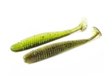 Wobble Shad #131 Green Pumpkin Chartreuse UV